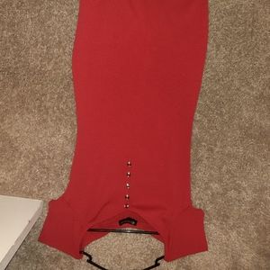 Red bodycon dress
